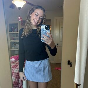 Blue plaid hesperus skirt